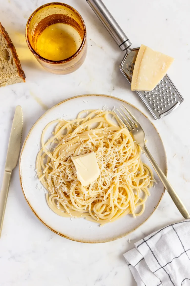 Pasta al burro e parmigiano: l’originale