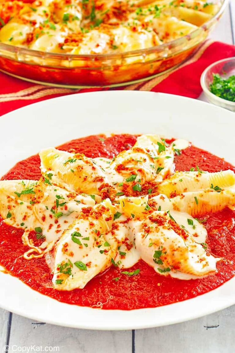 Copycat Olive Garden Giant Cheese Stuffed Shells