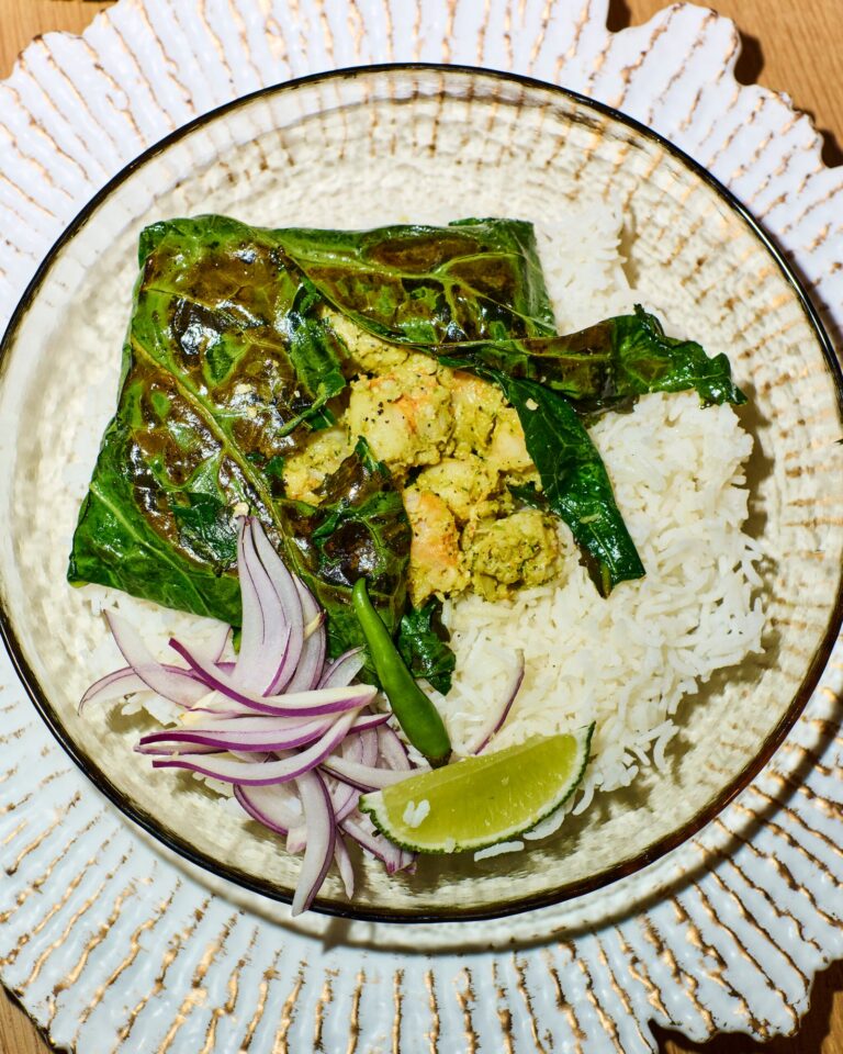 Ricetta Paturi di gamberetti Collard | Saveur